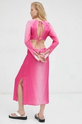 Zdjęcie produktu Herskind sukienka kolor fioletowy maxi prosta