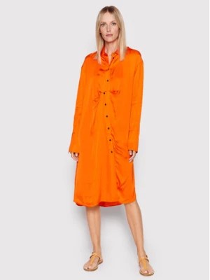 Zdjęcie produktu Herskind Sukienka koszulowa Barba 4422370 Pomarańczowy Oversize