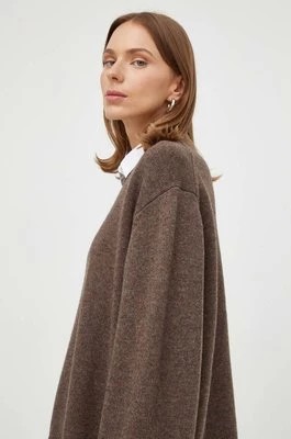 Zdjęcie produktu Herskind sweter wełniany damski kolor brązowy