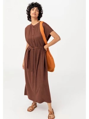 Zdjęcie produktu Hessnatur Lniana sukienka w kolorze brązowym rozmiar: 42