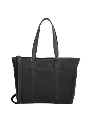 Zdjęcie produktu HIDE & STITCHES Skórzana torebka w kolorze czarnym - 46 x 29 x 12,5 cm rozmiar: onesize