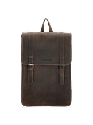 Zdjęcie produktu HIDE & STITCHES Skórzany plecak w kolorze brązowym - 29 x 40 x 8 cm rozmiar: onesize