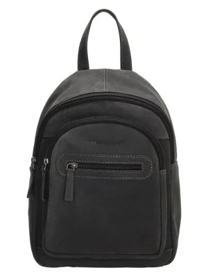Zdjęcie produktu HIDE & STITCHES Skórzany plecak w kolorze czarnym - 22,5 x 32 x 9,5 cm rozmiar: onesize
