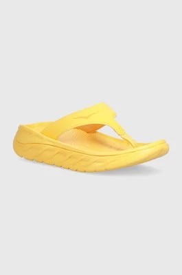 Zdjęcie produktu Hoka One One japonki Ora Recovery Flip damskie kolor żółty na platformie 1117910