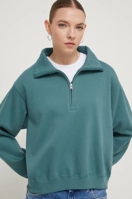 Zdjęcie produktu Hollister Co. bluza damska kolor zielony gładka