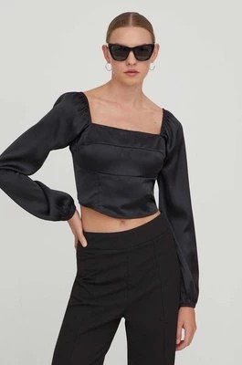 Zdjęcie produktu Hollister Co. bluzka damska kolor czarny gładka