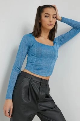 Zdjęcie produktu Hollister Co. bluzka damska kolor niebieski wzorzysta