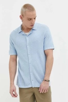 Zdjęcie produktu Hollister Co. koszula męska kolor niebieski regular