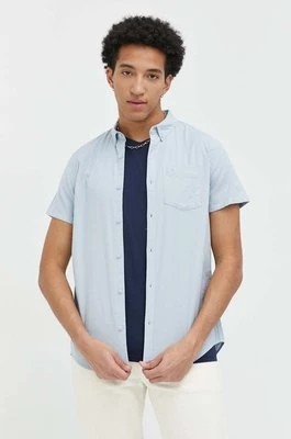 Zdjęcie produktu Hollister Co. koszula męska kolor niebieski regular z kołnierzykiem button-down