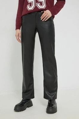 Zdjęcie produktu Hollister Co. spodnie damskie kolor czarny proste high waist