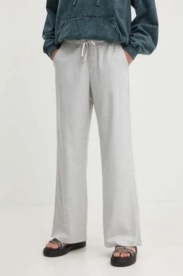 Zdjęcie produktu Hollister Co. spodnie damskie kolor szary proste high waist