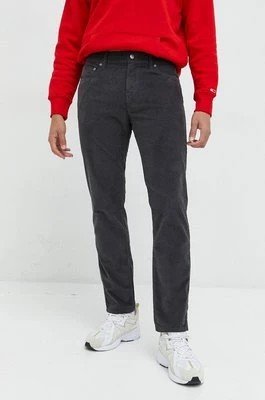 Zdjęcie produktu Hollister Co. spodnie sztruksowe męskie kolor szary proste