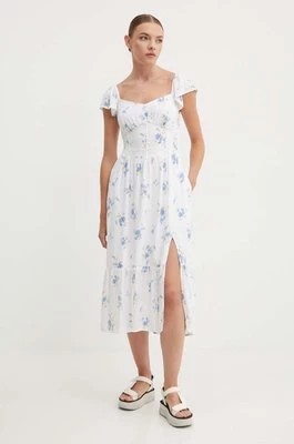 Zdjęcie produktu Hollister Co. sukienka kolor biały mini rozkloszowana