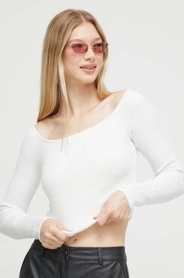 Zdjęcie produktu Hollister Co. sweter damski kolor biały lekki