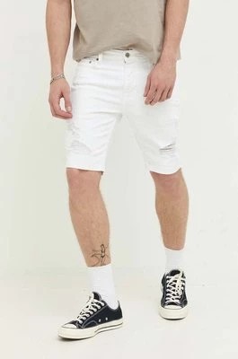 Zdjęcie produktu Hollister Co. szorty jeansowe męskie kolor biały