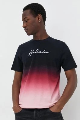 Zdjęcie produktu Hollister Co. t-shirt bawełniany męski kolor różowy wzorzysty