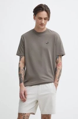 Zdjęcie produktu Hollister Co. t-shirt męski kolor brązowy z aplikacją