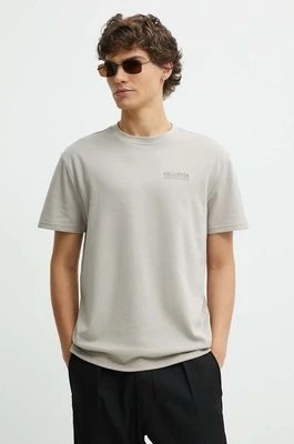 Zdjęcie produktu Hollister Co. t-shirt męski kolor brązowy z nadrukiem