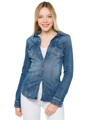 Zdjęcie produktu Hot Buttered Koszula dżinsowa "Jardine" - Regular fit - w kolorze niebieskim rozmiar: S