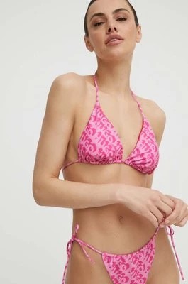 Zdjęcie produktu HUGO biustonosz kąpielowy kolor różowy lekko usztywniona miseczka 50515286