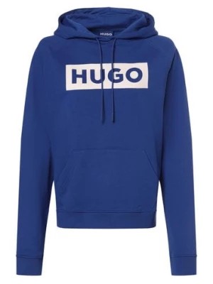 Zdjęcie produktu HUGO BLUE Damski sweter z kapturem - Dariane_B Kobiety Bawełna niebieski jednolity,