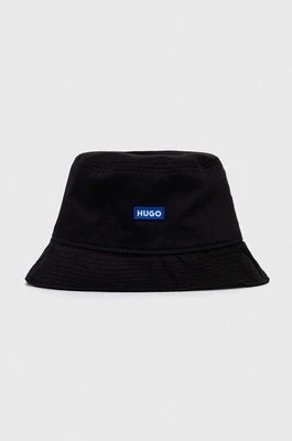 Zdjęcie produktu Hugo Blue kapelusz bawełniany kolor czarny bawełniany 50522293