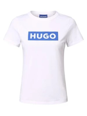 Zdjęcie produktu HUGO BLUE Koszulka damska - Classic Tee_B Kobiety Bawełna biały nadruk,