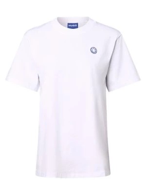 Zdjęcie produktu HUGO BLUE Koszulka damska - Vintage Tee_B_1 Kobiety Bawełna biały jednolity,