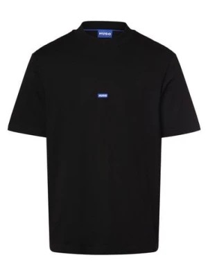 Zdjęcie produktu HUGO BLUE Koszulka męska - Nieros Mężczyźni Bawełna czarny jednolity,