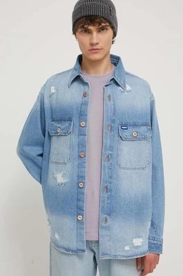 Zdjęcie produktu Hugo Blue kurtka jeansowa męska kolor niebieski przejściowa 50513856