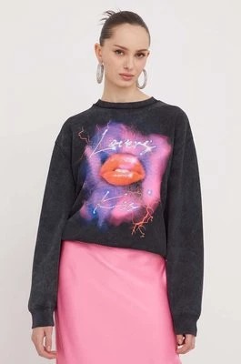 Zdjęcie produktu HUGO bluza damska kolor czarny z nadrukiem