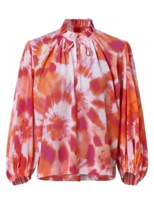 Zdjęcie produktu HUGO Bluzka damska Kobiety Sztuczne włókno wielokolorowy|pomarańczowy|wyrazisty róż wzorzysty,