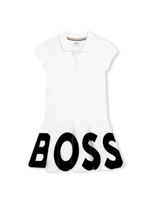 Zdjęcie produktu Hugo Boss Kids Sukienka w kolorze białym rozmiar: 140