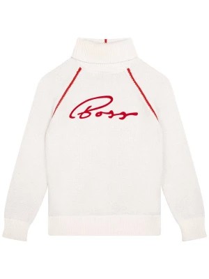 Zdjęcie produktu Hugo Boss Kids Sweter w kolorze białym rozmiar: 158