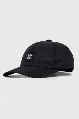 Zdjęcie produktu HUGO czapka z daszkiem kolor czarny z aplikacją 50506061