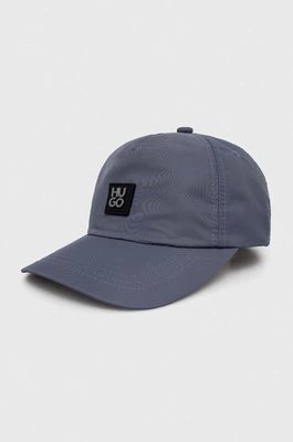 Zdjęcie produktu HUGO czapka z daszkiem kolor niebieski z aplikacją 50514124