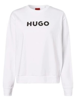 Zdjęcie produktu HUGO Damska bluza nierozpinana Kobiety Bawełna biały nadruk,