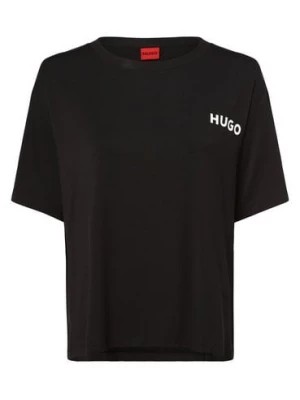 Zdjęcie produktu HUGO Damska koszulka od piżamy Kobiety wiskoza czarny jednolity,