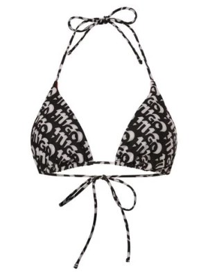Zdjęcie produktu HUGO Damski stanik bikini - Bonnie Triangle Kobiety Sztuczne włókno czarny wzorzysty,