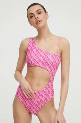 Zdjęcie produktu HUGO jednoczęściowy strój kąpielowy kolor różowy miękka miseczka 50515308