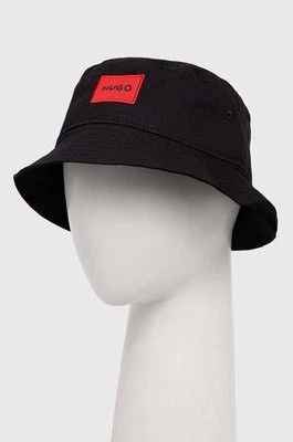 Zdjęcie produktu HUGO kapelusz bawełniany kolor czarny bawełniany 50496443