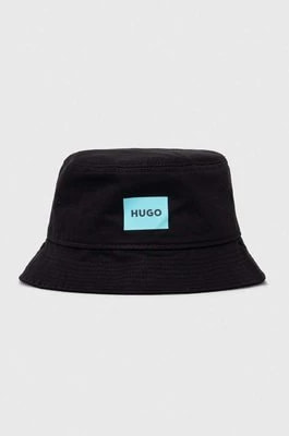 Zdjęcie produktu HUGO kapelusz bawełniany kolor czarny bawełniany 50514748