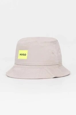 Zdjęcie produktu HUGO kapelusz bawełniany kolor szary bawełniany 50514748