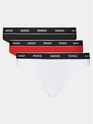 Zdjęcie produktu Hugo Komplet 3 par stringów Triplet Thong 50480150 Kolorowy