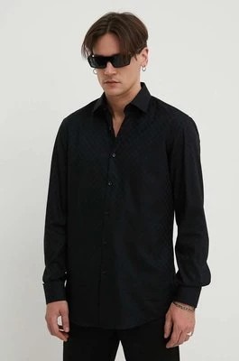Zdjęcie produktu HUGO koszula bawełniana męska kolor czarny slim z kołnierzykiem klasycznym 50508316