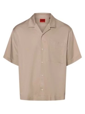 Zdjęcie produktu HUGO Koszula męska - Egeeno Mężczyźni Modern Fit beżowy|szary jednolity,