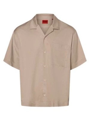 Zdjęcie produktu HUGO Koszula męska - Egeeno Mężczyźni Modern Fit beżowy|szary jednolity,