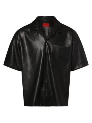 Zdjęcie produktu HUGO Koszula męska - Egeeno Mężczyźni Regular Fit czarny jednolity,