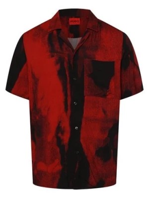 Zdjęcie produktu HUGO Koszula męska Mężczyźni Regular Fit wiskoza czerwony|czarny wzorzysty,