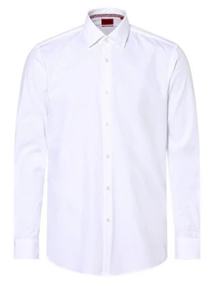 Zdjęcie produktu HUGO Koszula męska Mężczyźni Slim Fit Bawełna biały jednolity,